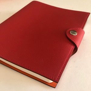 Hermes Leather Notebook - rare colors